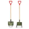 Pala de bombero de acero al manganeso al por mayor para fabricante con mango en forma de D, pala de gran tamaño para control de inundaciones agrícolas, jardinería industrial y aflojamiento de tierra
