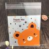 Bolsa de 7 x 7 para alimentos horneados, galletas crujientes de copo de nieve, bolsa autosellante, bolsa de regalo pequeña, bolsa autoadhesiva translúcida para jabón