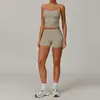 Traje de fitness sin costuras de alta elasticidad con mangas largas y tirantes, combinable libremente, adecuado para correr, yoga y uso casual
