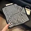 Pañuelo de Seda 70 Cuadrado Moda Coreana de Alta Gama Versátil Profesional Seda Sintética Pequeño Pañuelo de Cuello Estampado Retro Pañuelo de Seda para Mujer