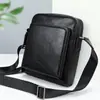 Bolsa Transversal de Ombro Masculina Marant em Couro Genuíno Couro Tanning Vegetal de Alta Qualidade Bolsa de Ombro Masculina Casual Bolsa Transversal de Couro Bovino