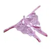 Fabricante Wuyekat Lencería Sexy Lencería Femenina Encaje Transparente Entrepierna Abierta Encaje Tentación Pantalones T de Tres Puntos Venta al por Mayor