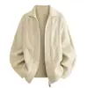 Suéter Casual de Punto para Hombre Otoño/Invierno 2026 con Cuello de Solapa y Media Cremallera, Chaqueta Pulóver Estilo Old Money, Venta al por Mayor de Fábrica Transfronteriza