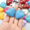 Llavero Colgante Corazón de Melocotón Acrílico Color Sólido Aceite Brillante Agujero para Colgar Corazón DIY Estilo Coreano Colgante Agujero Colgante Accesorios de Joyería
