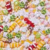 Paleta de Fruta de Verano Fresa Dibujos Animados Accesorios para Uñas Resina Piezas Pequeñas Pendientes DIY Pinzas para el Cabello Accesorios de Decoración para Uñas