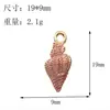 Série Oceano Rosa Transfronteiriça Pingentes de Liga Mista Gota de Óleo Joias DIY Colar Pulseira Acessórios Artesanais Pingentes