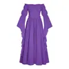 Nuevo vestido de estilo medieval europeo y americano para la corte, túnica larga para actuaciones escénicas, vestido retro para mujer, disfraz de Halloween