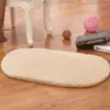 Alfombra de Piso Absorbente Oval Gruesa para Puerta de Baño, Entrada de Dormitorio Antideslizante, Entrada de Cocina y Baño Felpudo para Pies