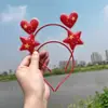 Diadema de estrella de cinco puntas para el día nacional regalo pequeño navideño pasador para actividad del Día Nacional amor accesorios para el cabello creativos lindos patriótico