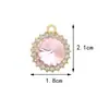 Accesorios de Joyería DIY de Fábrica Estrella de Cinco Puntas Corazón Aleación Pedrería Colgante Encanto Pendiente Collar Accesorios Llavero