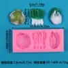Múltiplos Tipos de Formas de Silicone de Frutas e Legumes para Brinquedos de Comida Realistas, Chocolate, Resina e Formas para Assar Bolo