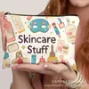 Bolsa de Almacenamiento Popular de Lino para Cuidado de la Piel de Amazon Cepillo de Dientes Neceser Pasador Bolsa de Cosméticos