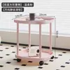 Mesa Lateral de Sofá, Mesa de Centro Móvel, Mini Mesa para Varanda de Quarto, Rack de Armazenamento de Cabeceira, Apartamento Pequeno Moderno Minimalista