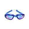 Gafas de natación profesionales de silicona transfronterizas, gafas de natación de competición impermeables con recubrimiento electroplateado antivaho, en stock para adultos de alta definición