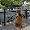 Conjunto de Saia para Menina 2022 Outono e Inverno Novo Moda Infantil Cardigan de Tricô Caramelo Saia Plissada Conjunto de Duas Peças