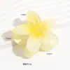 Presilha de Cabelo Plumeria Colorida Nova Transfronteiriça Dopamina Flor Elegante para Trás da Cabeça Presilha Tubarão Presilha de Cabelo