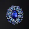 Moda Europeia e Americana Coringa Cristal Corsage Liga Banho de Metal Fivela de Toalha de Seda Broche Feminino Acessórios para Roupas Broche Atacado