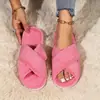Bestseller internacional Amazon, chinelos de algodão abertos para mulheres, uso doméstico, outono e inverno, quentes, leves, chinelos de pelúcia silenciosos, personalizáveis