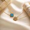 Pulseira Trevo de Quatro Folhas Grande de Aço Titânio 15mm Cinco Flores Dupla Face Celebridade da Internet Banhada a Ouro 18K Não Desbota Luxo Acessível Estilo Quente Transfronteiriço Feminino