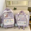 Mochila Estilo Coreano Estilo Ins 2025 Novo Estilo Simples Estilo Floresta Tendência Alta Aparência Mochila de Estudante Menina