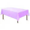 Mantel Rectangular Desechable para Fiesta Liso de Plástico Mantel de Tela Mantel de Color Sólido para Mesa de Postres de Cumpleaños Mantel Impermeable y a Prueba de Aceite