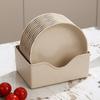 Plato Redondo Plato para Escupir Huesos Doméstico Plástico Mesa de Comedor Plato para Huesos Plato para Escupir Huesos Snacks Plato Pequeño Plato para Basura Almacenamiento Base