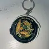 Lanzamiento Caliente Nuevo Creativo Temática de Comida Acrílico 2D Plano Llavero Fábrica Hotel Regalo Exquisito Llavero Al Por Mayor