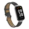 Adequado para Pulseira Redmi Band 2, Pulseira de Couro Fashionável com Padrão Lichia, Pulseira de Couro Miband 8Active