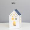 Lámpara de noche LED de cerámica nórdica, decoración del hogar, faro de porcelana blanca creativo, exportación transfronteriza al por mayor