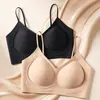 Nueva Camisola de Mujer Jelly Seamless con Copas Fijas para Levantar el Busto Ropa Interior Bandeau Espalda Hermosa Sujetador Lencería Mujer