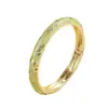 Pulseira Chinesa Pequena Floral Esmaltada com Padrões Florais Finos, Estilo Novo Transfronteiriço Europeu e Americano, Pulseira Vintage com Gotejamento de Óleo