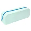 Estuche de Silicona de Moda para Estudiantes Unisex Gran Capacidad Sistema de Color Sólido Bolsa para Bolígrafos al por Mayor Papelería Creativa Casual Bolígrafo