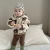 Ropa infantil de otoño e invierno chaleco exterior para niños traje 2024 invierno bebé suéter leggings traje bebé