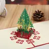 Fabricantes fornecem Castelo de Natal 3D criativo oco Cartão de felicitações de Natal Cartão de bênção de Ano Novo múltiplos estilos podem ser definidos