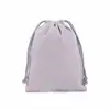 Bolsa de lona con cordón al por mayor fábrica empaque almacenamiento algodón cordón regalo en blanco impreso LOGO color
