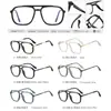 97781 Marco de gafas de doble puente trend europeo y americano para hombre marco de gafas moderno marco de gafas de miopía negro al por mayor