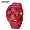 Reloj especial de examen SANDA, reloj de cuarzo impermeable silencioso, reloj de moda para estudiantes adolescentes, una generación de cabello