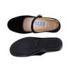 Sapatos de pano realistas antigos de Pequim, pretos, com sola plana, para trabalho de mãe, sapatos de dança quadrados, sapatos femininos simples, confortáveis, casuais para trabalho