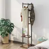 Cabide de Chão para Roupas Cabide de Roupas para Quarto Cabide de Roupas para Sala Madeira Maciça Simples Moderno Multifuncional Pendurar