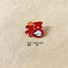 Broche de panda de estilo chino de Año Nuevo, insignia de metal con dibujos animados, accesorios para bolsos y ropa, regalo pequeño.