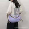 Bolsa de Bolinho Casual Plissada de Grande Capacidade Mais Vendida no Exterior para Mulheres, Nova Bolsa Tote da Moda, Bolsa de Ombro Transversal Nuvem para Mulheres