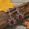 Pendientes colgantes de resina creativos, personalizados, retro, de moda europea y americana, sencillos, modernos, de estilo étnico nicho, exagerados.