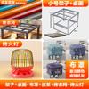 Mesa de fuego de acero inoxidable para hornear en casa, parrilla para fogatas, mesa calefactora sencilla para tareas domésticas, mesa plegable cuadrada pequeña para comedor, nuevos productos