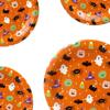 Platos de Papel Desechables con Forma de Calabaza de Halloween Platos de Cena con Forma Especial de Calabaza Platos de Papel para Fiesta 8 Piezas