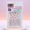 Adesivos de Diamante para Crianças, Adesivos de Pintura Facial de Pedras de Cristal, Adesivos Decorativos para Meninas, Adesivos Doces para Maquiagem de Palco Facial, Adesivos para o Canto dos Olhos