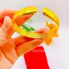 Arena fina nueva con apertura de cabeza 10% gypsophila pulsera para mujer apertura corazón sutra pulsera chapada en oro fabricantes al por mayor