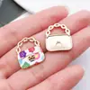 Accesorios de Joyería Vintage DIY Transfronterizos, Dijes Estampados Esmaltados para Bolsos, Pendientes Creativos, Collares, Colgantes para Llaves