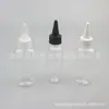 Botella plana de 100 ml con tapón de punta, botella de forma ovalada con boquilla de punta, botella de tinta, botella de aceite esencial, botella de glicerina, botella de pegamento con boquilla de punta, botella de perfume