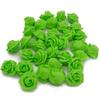Simulación de flores de espuma transfronterizas de 6,5 cm, cabeza de rosa de PE, luz de colores, cuerda perforada, cabeza de rosa, caja de dulces para boda