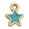 Joias DIY Pingente de Estrela Esmaltada Estrela de Cinco Pontas Acessórios de Liga para Colar Pulseira Brincos Corrente de Celular Pequenos Charms